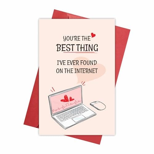 REENYOUNG Funny Internet Love Card, You're the Best Thing I've Ever Found