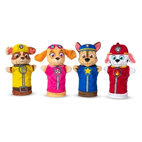 Melissa & Doug PAW Patrol Hand Puppets (4 Puppets, 4 Cards)