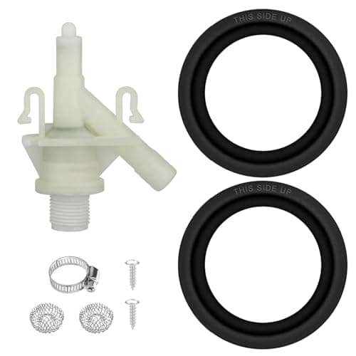 Linkstyle RV Toilet Water Valve Kit For Dometic 300 310 320 385311641 Valve & 385311658 Seal For Sealand Vacuflush