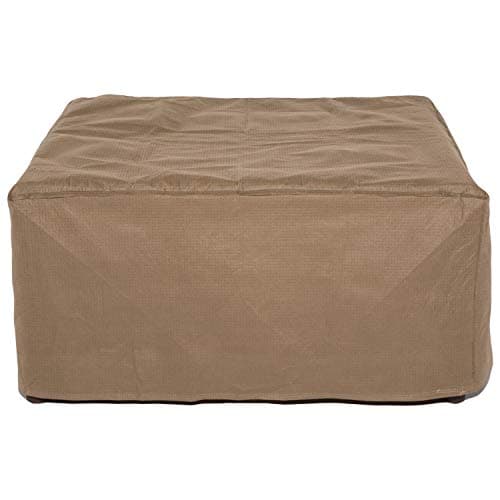 DUCKCOVERS Essential Water-Resistant 40 Inch Rectangular Ottoman/Side Table Cover, Outdoor Ottoman Cover