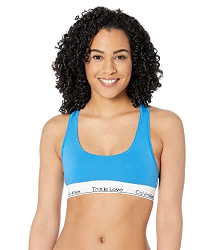 Calvin Klein This is Love Modern Cotton Bralette Deep Sky Blue