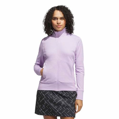 adidas Women's Ultimate365 Texture Jacket, Powder Plum, XX-Large