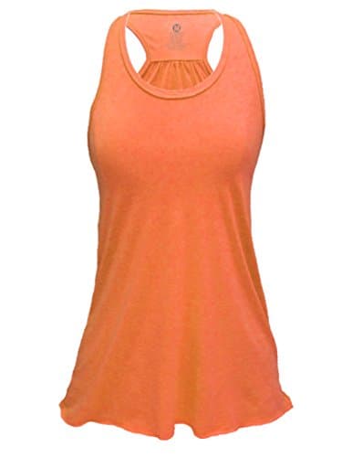 Flowy Burnout or Triblend Racerback Tank (XL, Orange Triblend)