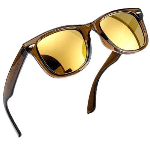 FancyPink Women's Polarized Sunglasses- UV400 Protection Mirrored Beach Eyewear, Designer Fashion Sunglasses - Medium Fit