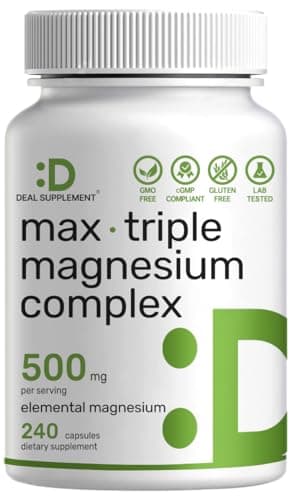 Magnesium Complex 500mg per serving, 240 Capsules