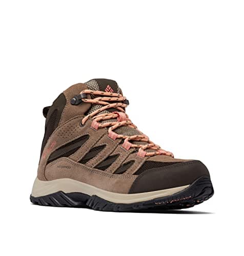 Columbia Women's Crestwood Mid Waterproof, Cordovan/Mud, 5.5