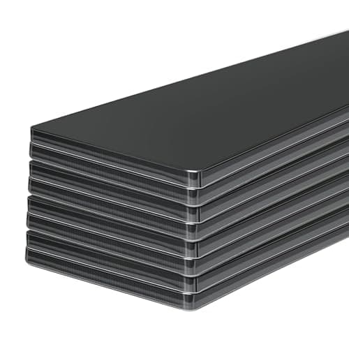 SALUINOKI 8pcs 1095 Steel Flat Stock for Knife Making (12x1.5x0.12 inch) High Carbon Steel Blank Bar Forge Steel for Blacksmithing Forging