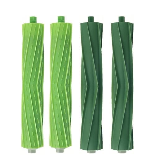 2set Rubber Roller Brushes Compatible for iRobot E & I & J Series J8+ i7+ i7 i1 i2 i3 i4 i6 i6+ i8 i8+Plus E5 E6 E7 Vacuum Cleaner Replacement Parts Accessories