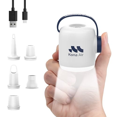 Woowind Electric Air Pump, Cordless Air Mattress Pump for Pool Floats, Swimming Rings, Air Bed, Air Sofa, Rechargeable Battery Powered