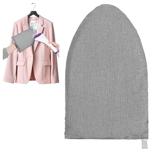 Nogeqi Garment Steamer Ironing Glove with Finger Loop, Anti Steam Glove, Heat Resistant Waterproof Ironing Mitt for Heat Resistant Handheld Garment Steamer Accessories for Clothes (Grey)