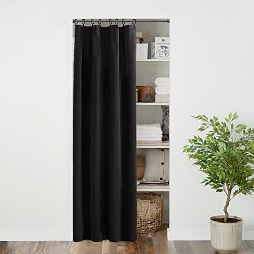 PANELSBURG Door Curtain for Doorway, Accordion Doors Look Privacy Closet Curtain for Open Closets Without Doors, 40 x 80 Inch Long