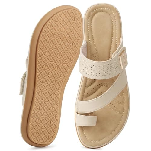 Decould sylf Flats Sandals for Women: Comfortable Dressy Summer Slides