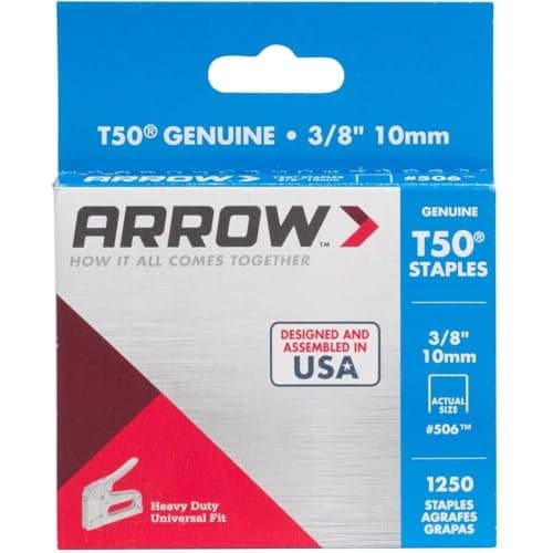 ARROW. Crown Galvanized Steel T50 Type Staples (1,250-Pack)