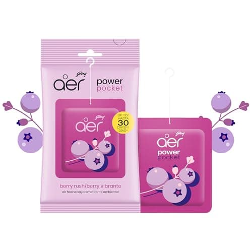 AER Power Pocket Berry Rush Solid Gel Air Freshener, Pack of 6