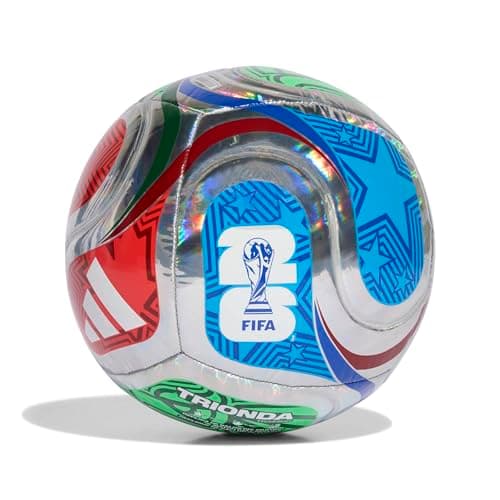 Adidas Unisex-Adult World Cup Training Foil Soccer Ball, Multicolor/White/Team Royal Blue/Solar Blue, 5
