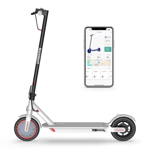 MAXSHOT Electric Scooter for Adults, 8.5/10/14" Tires, 19/22Mph, 350W/500W Motor, 21-28 Miles Range, Folding E-Scooter with Dual Suspension,APP Contro