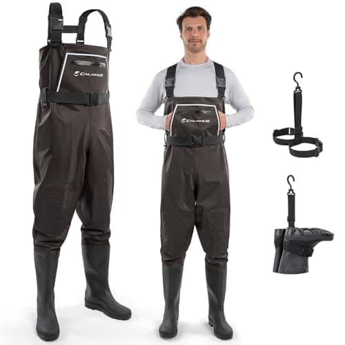 Calamus WaveWalker Fishing Waders for Men & Women, Brown, M6/W8