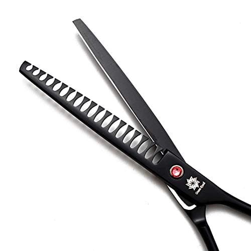 Dream Reach Curved Dog Chunker - Professional 7.0" Dog Grooming Scissors for Dogs and Cats