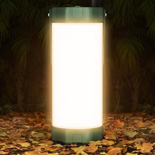 Glocusent 106 LED Camping Lights, Up to 80Hrs, 5000mAh Camping Lantern Rechargeable with 5 Brightness 3 Modes & SOS, IP68 Waterproof, Max 1200LM, Lanterns for Power Outages Hiking Emergency Hurricane