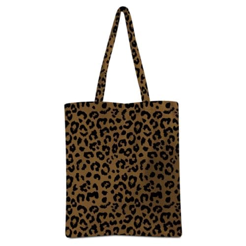 Leopard Print Pattern Tote Bags for Women Canvas Bag