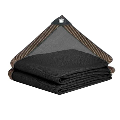 BeGrit Shade Cloth for Garden 50% 6x13ft with Grommets Sunblock Sun Mesh UV Resistant Net for Plants,Greenhouse,Patio,Chicken Coop(Black)