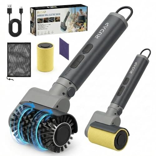 Electric Grill Brush, Cordless Grill Cleaner, Rechargeable Cleaning Brush