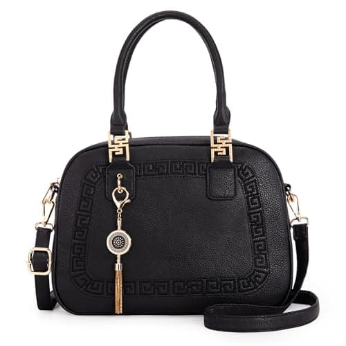 Montana West Crossbody Satchel Bag Small Top Handle Purse Barrel Handbag Tote Hobo Designer Gift MWC-S041BK