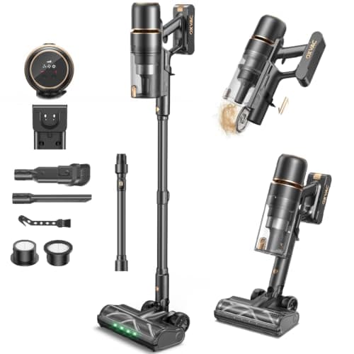 OXVAC Cordless Stick Vacuum Cleaner for Pet Hair, 58 kPa, Up to 65 Minutes