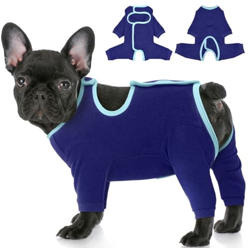 IECOii Dog Surgery Recovery Suit, Long Sleeve Post Surgery Dog Onesie for Wound Protection, E-Collar Alternative Anti-Licking & Shedding Control, Soft Surgical Body Suit for Small Medium Large Dogs