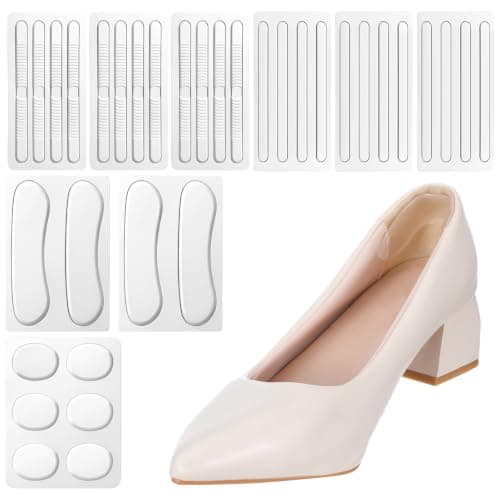 34Pcs Heel Liners for Women Shoes- Silicone Heel Grips for Womens Shoes