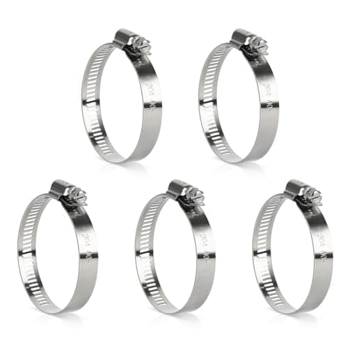 Worm Gear Pipe Clamp EONTAB Flexible Hose Fixture Working Range 32mm to 64mm 5 pcs