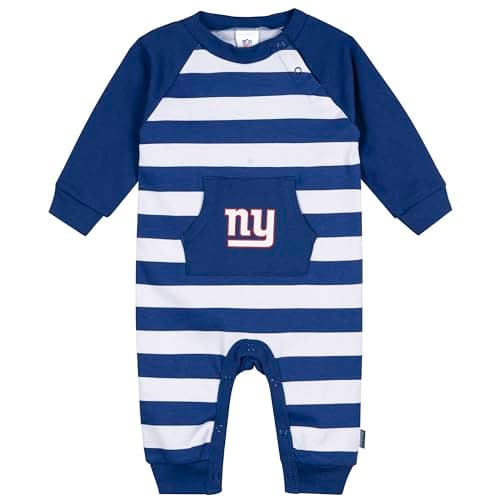 Gerber Baby Boys' NFL Team Footless Coverall, Giants, 0-3 Months