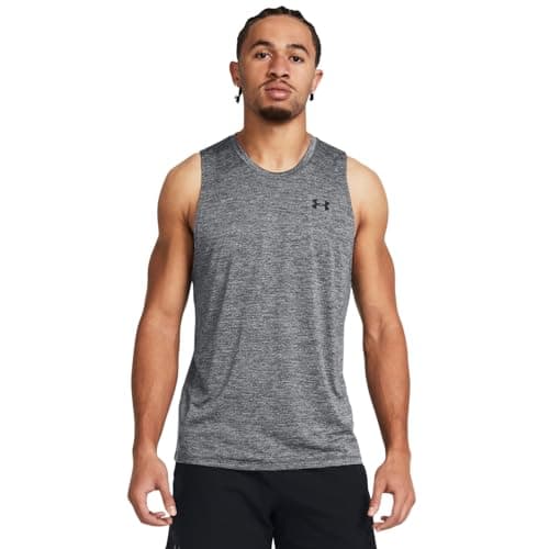 Under Armour Men's Tech Tank Top, (025) Castlerock / / Black, 3X-Large