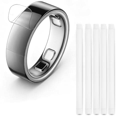 TERPINK 5 Pack Clear Covers Compatible with Oura Ring Gen 5, Size 6