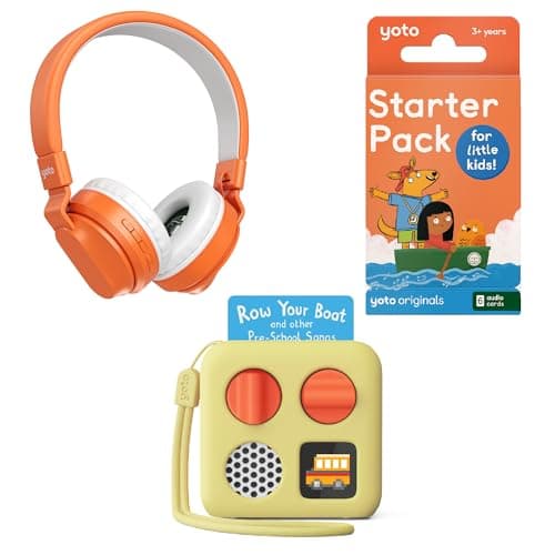 Yoto Mini (2024 Ed.) Kids Audio Player + Starter Pack + Headphones, Ages 3+