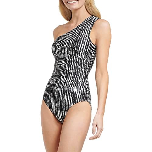 Calvin Klein Womens Lifestyle ONE Piece,Black Basket Multi,16