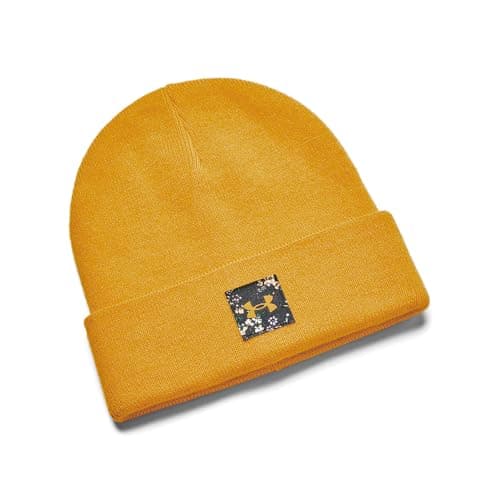 Under Armour Women's Halftime Cuff Beanie, (711) Golden Yellow / / Golden Yellow, One Size Fits Most