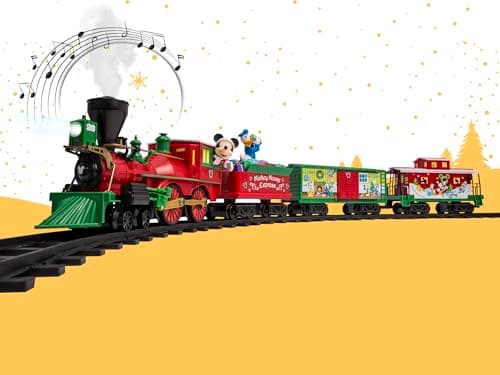 Lionel Disney Mickey Mouse Battery Powered Train Set for Kids Ages 4+