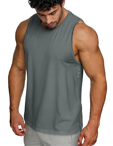 MAGCOMSEN Mens Tank Top Sleeveless Dry Fit Workout Gym Muscle Active Shirts