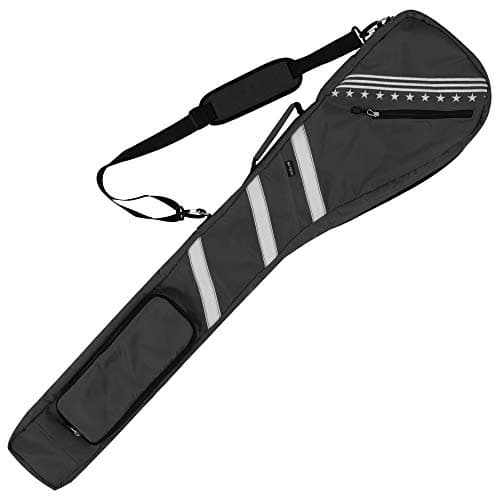 Big Teeth Golf Sunday Bag, Small Golf Bag Lightweight, Par 3 Golf Bag for A Few Clubs Driving Range, Practice with Carry Shoulder Strap Foldable Multi-Colour