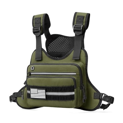 G4Free Tactical Chest Pack, Quick Access Molle Chest Rig, Tactical Vest EDC Bag for Travel, Hiking, Cycling, Running