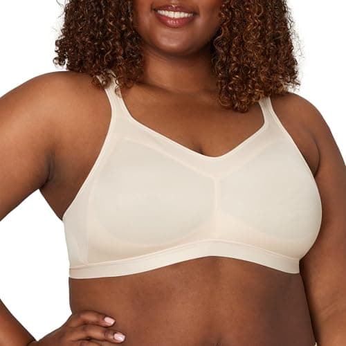 PLAYTEX Womens 18 Hour Active Breathable Comfort Wireless Us4159 Bras, Light Beige, 46DD US
