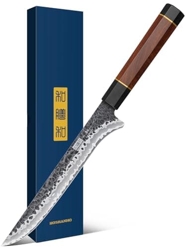 HOSHANHO 7 Inch Fillet Knife, Razor Sharp Hand Forged Boning Knife