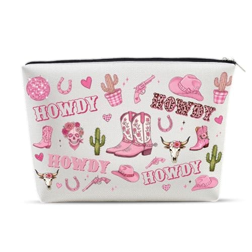 Lervuh Western Makeup Bag Cowgirl Gifts Western Gifts for Women