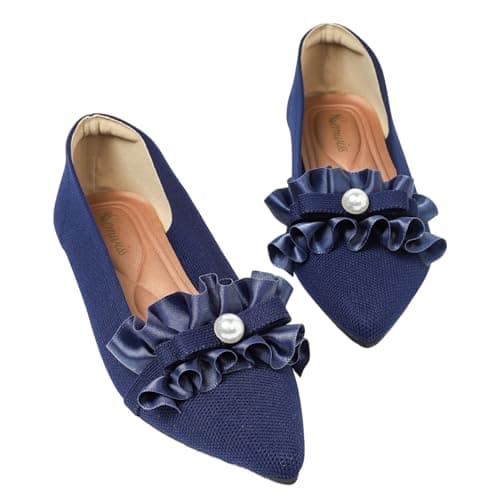 Semwiss Women's Pointed Toe Ballet Flats Comfortbale Dressy Casual Shoes