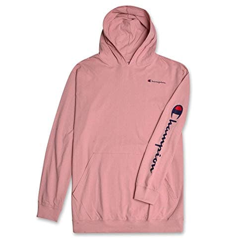 Champion Lightweight Hoodie Big and Tall - Men Pullover Jersey Hoodie Sweatshirt Blush