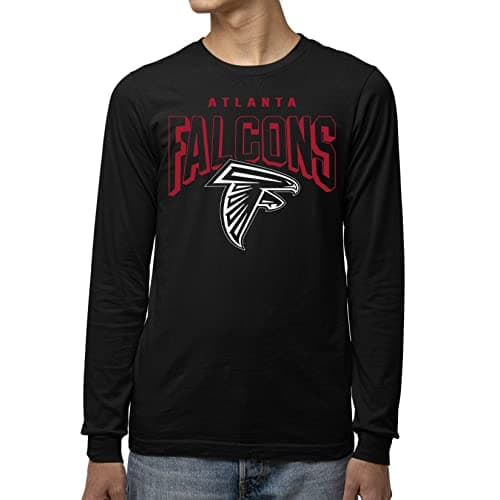 Junk Food NFL - Atlanta Falcons Bold Logo Adult LS T-Shirt Black