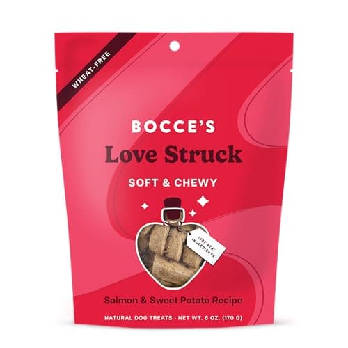 Bocce's Bakery Love Struck Valentine's Dog Treats - Wheat-Free, Natural Soft & Chewy Cookies Made with Real Ingredients - Baked in The USA, 6 oz
