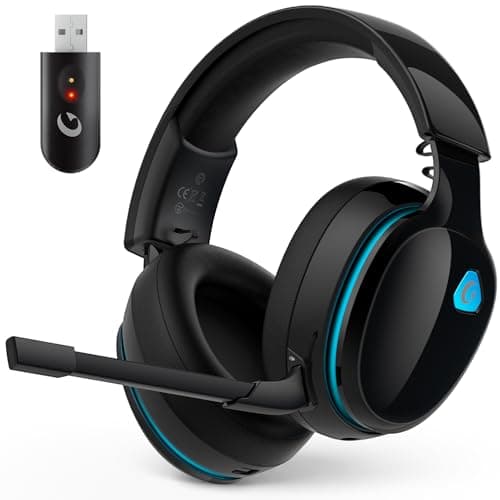 AOC 2.4GHz Wireless Gaming Headset for PS5, PS4, PC, Switch, 45Hr, Black