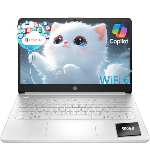 HP Essential Laptop Computer for Student Daily Study, Microsoft Office 365, Intel N150, 4GB RAM, 128GB Storage, 500GB External HDD, Long Battery Life & Fast Charging, Windows 11 Home, Natural Silver